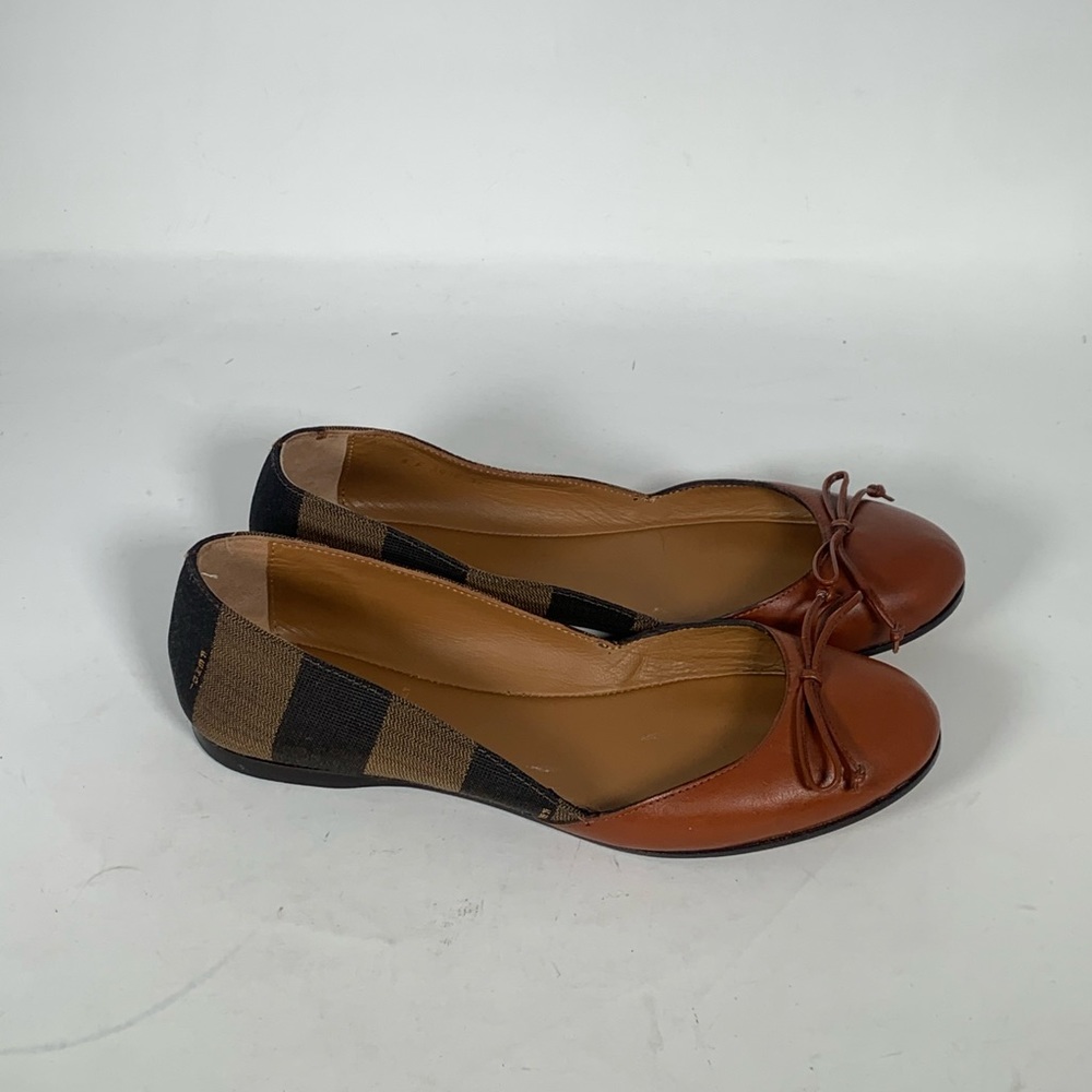 Fendi ‘Pequin” Ballet Flats Authentic
